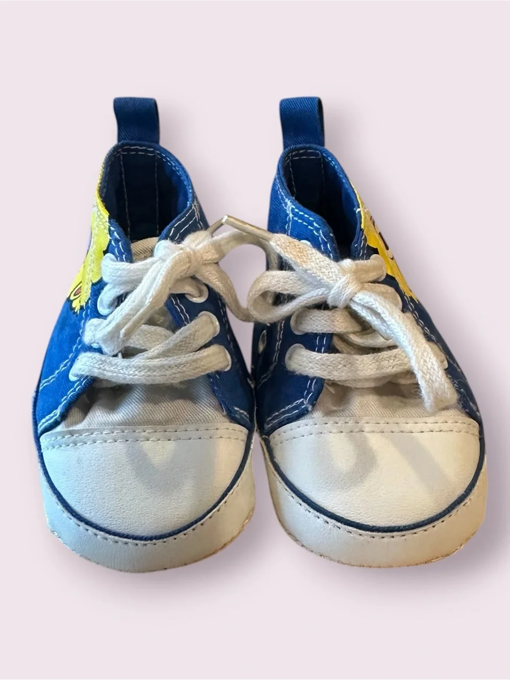 Baby Sesame Street Big Bird Blue and Character Sneakers Size 2